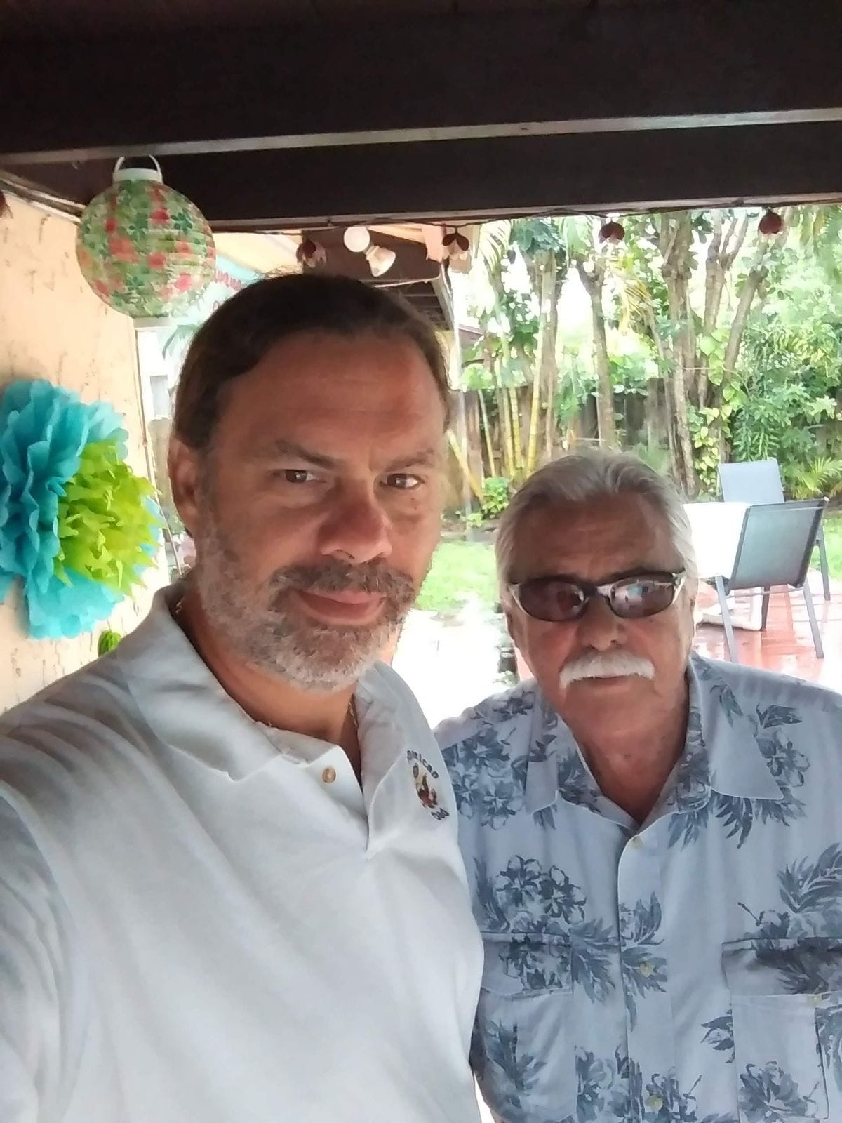 Robert Contrera Jnr with Robert Contrera Snr